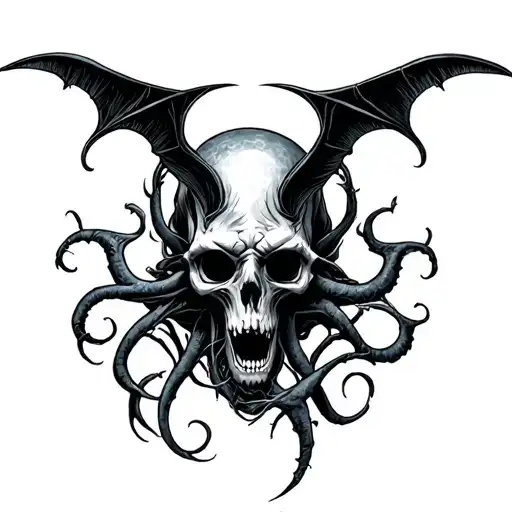 eldritch horror themed tattoo tattoo design idea