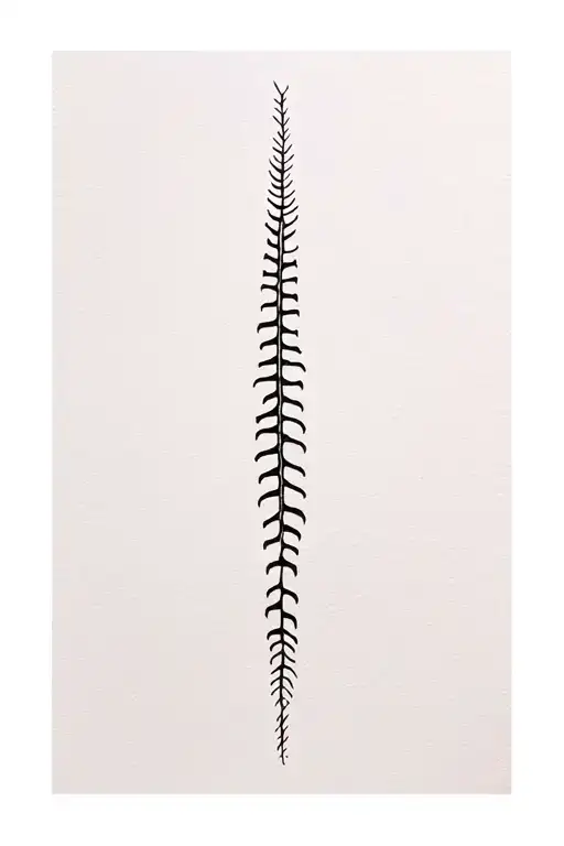 create a dainty spine tattoo that represents a healing journey and learning to love yourself   tattoo design idea