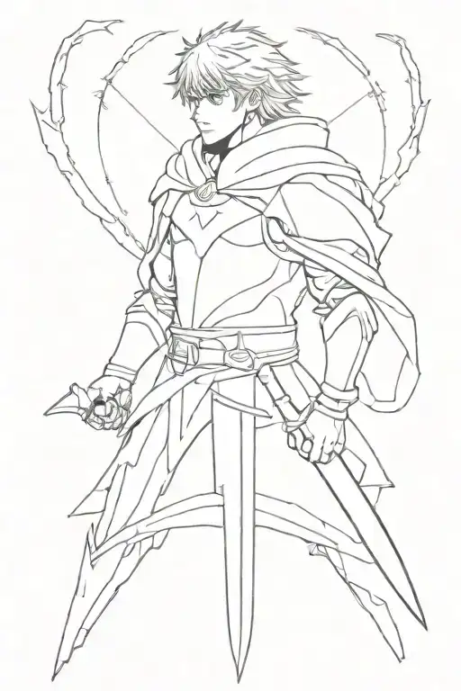 a tattoo idea that matches berserk brand tattoo design idea