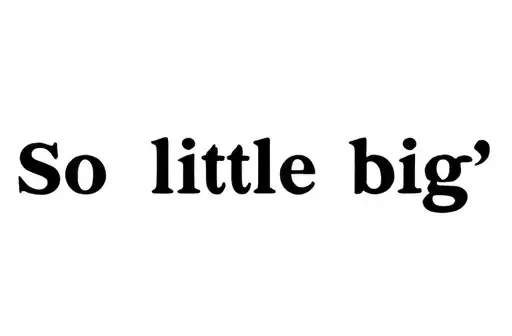 "So little big" tattoo design idea