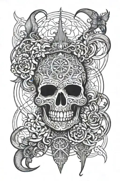 XVII tattoo design idea