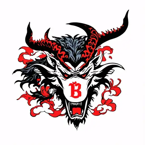 Manchester United devil tattoo design idea