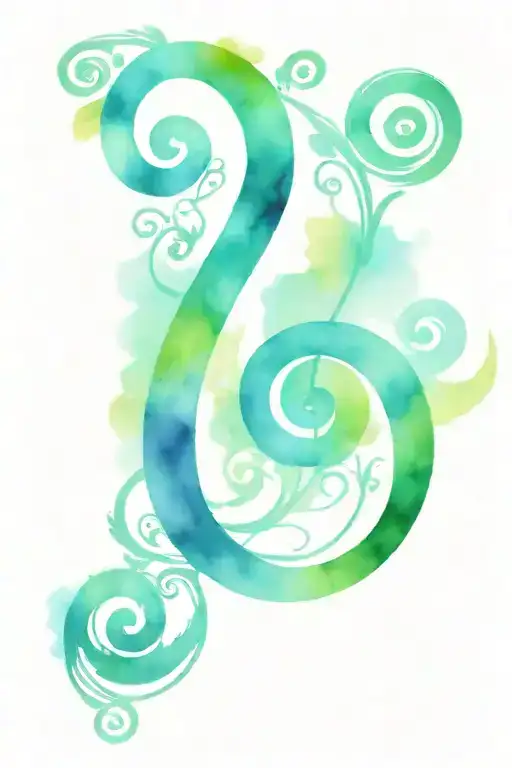 bass clef tattoo design idea