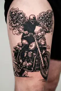 biker tattoo design idea