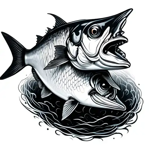 Sardine tattoo design idea