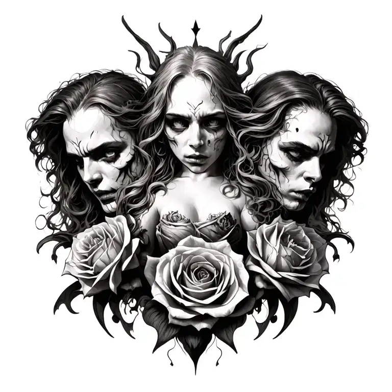 The Seven Deadly Sins tattoo design idea