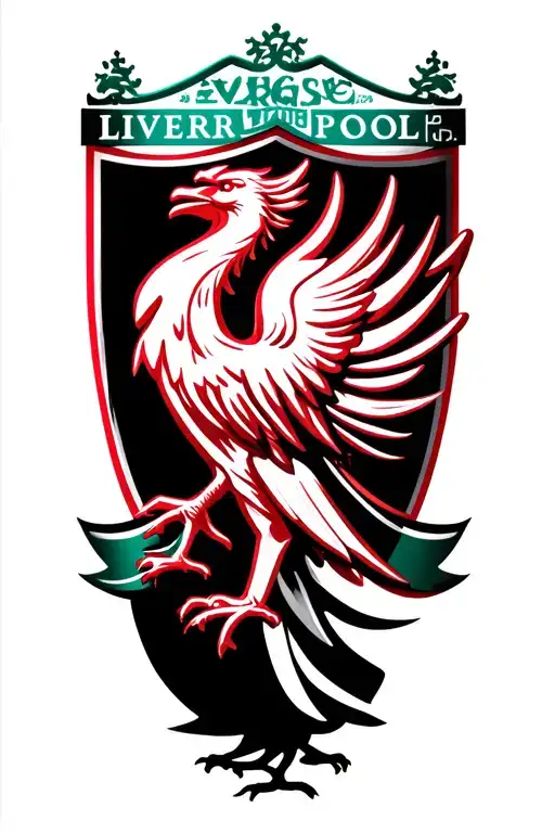Liverpool FC Liverbird logo tattoo design idea