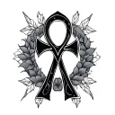 Ankh tattoo design idea