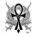 Ankh tattoo design idea