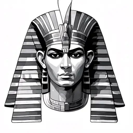 Osiris Egyptian God tattoo design idea