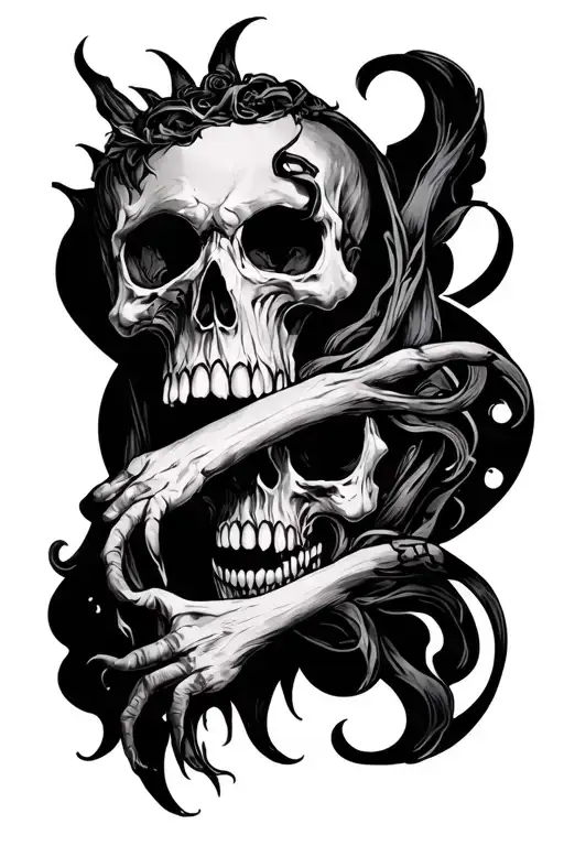 666 tattoo design idea