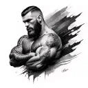 Mcgregor Back tattoo design idea