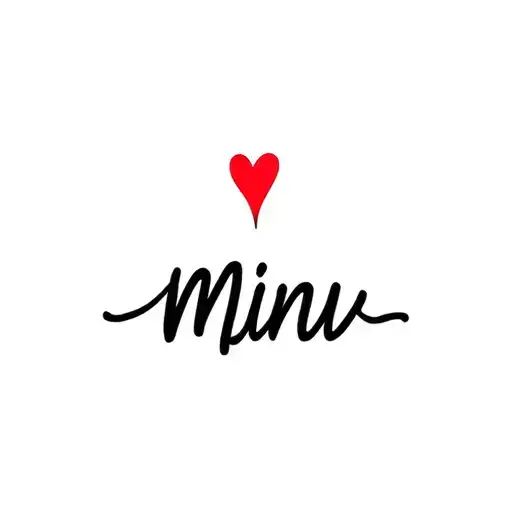 I need a tattoo for name Minu in Japanese language combining it with different style and heart symbol within 3 inches tattoo design idea