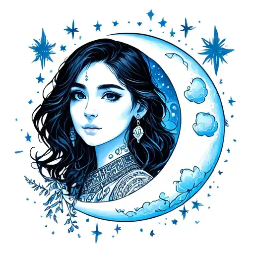 I wonna make tattoo of my path and my career, i am from persia i love moon, my family and friends.  tattoo design idea