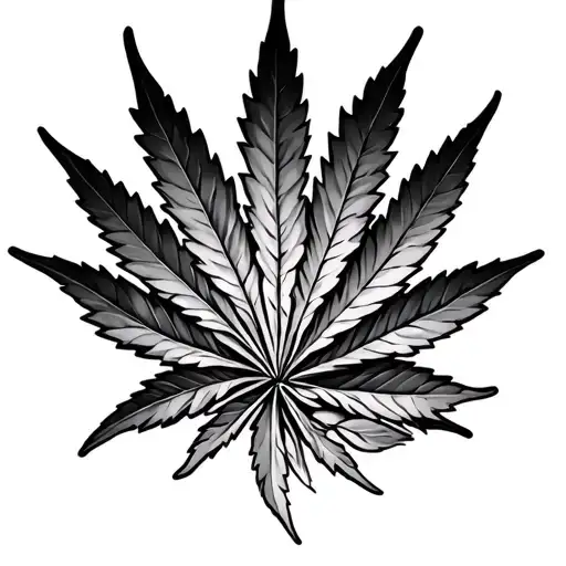 420 friendly Call tattoo design idea