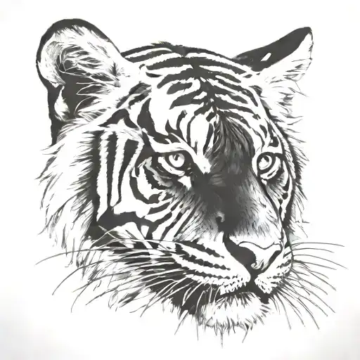 tiger tattoo design idea