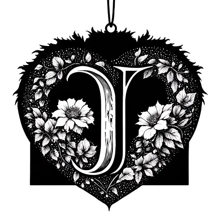 baum j l s herz Ornamente tattoo design idea