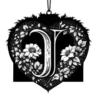 baum j l s herz Ornamente tattoo design idea