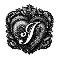 baum j l s herz Ornamente tattoo design idea