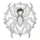 Spider Hunter x Hunter Chrollo spider tattoo tattoo design idea