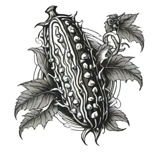 PICKLE tattoo design idea