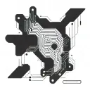 A circuit board design incorporating pride colors and trans flag colors tattoo design idea