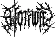 "Hotwife" barb wire and thorns intertwined tattoo design idea