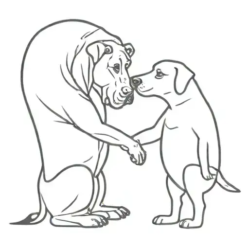 Bully and teacher love tattoo design idea