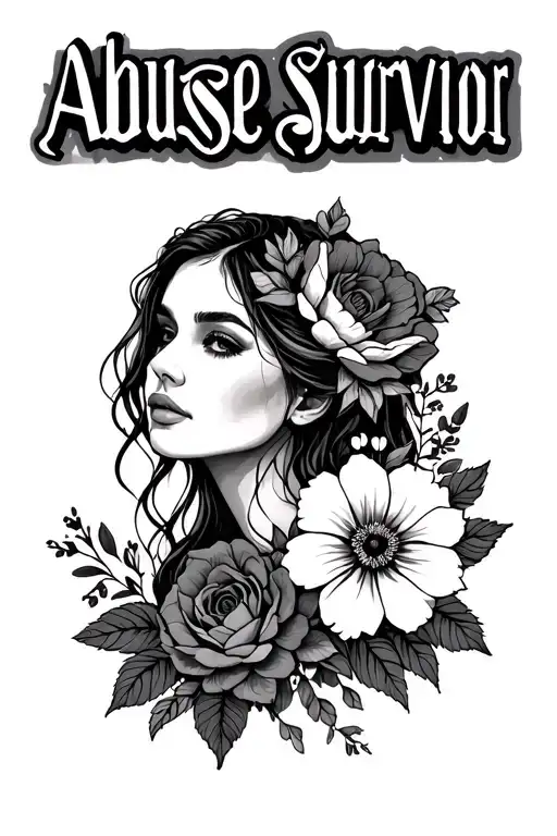 abuse Survivor , flowers , taurus woman , love tattoo design idea