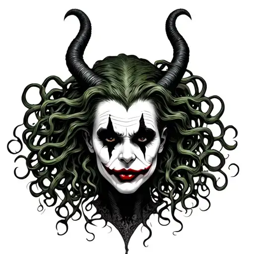 Medusa Greek Maleficent Mythology Jocker Powerful Killing tattoo design idea
