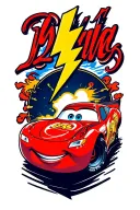 lightning mcqueen tattoo design idea