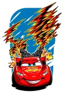 lightning mcqueen tattoo design idea