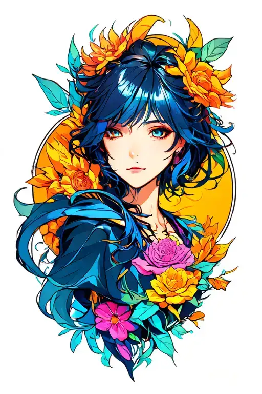 transformation combined tattoo design idea