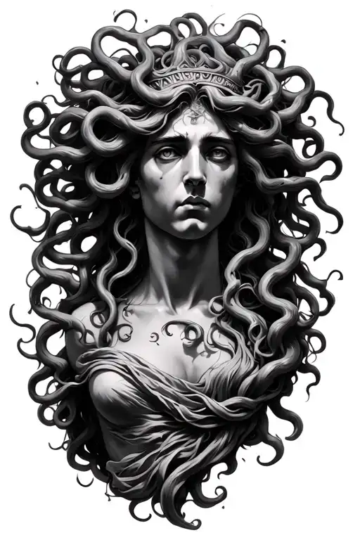 medusa greek mythology tattoo design idea