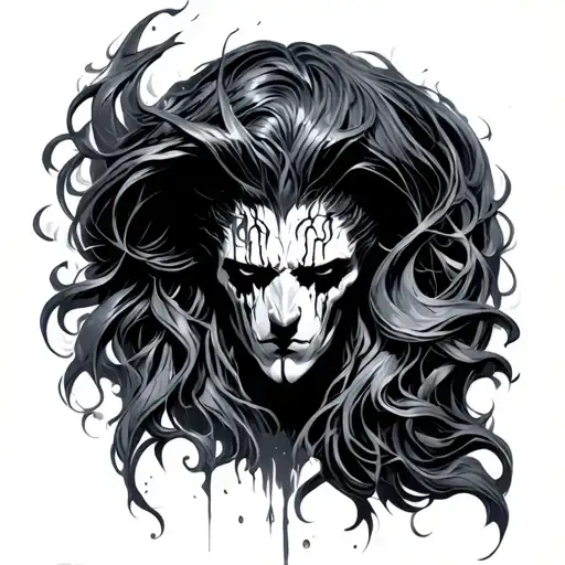 Lucifer's last tear tattoo design idea