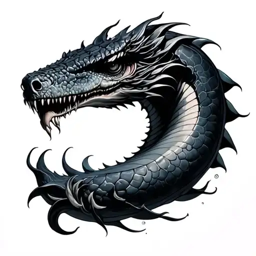 Leviathan tattoo design idea