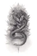 evil snake tattoo tattoo design idea