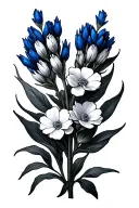Bluebonnet tattoo design idea
