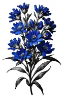 Bluebonnet tattoo design idea