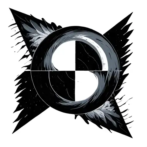 3 circles in triangle tattoo design idea