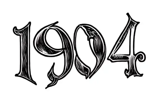 "1994" tattoo design idea