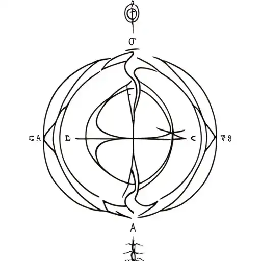 capricorn, aries, scorpio, pisces symbol tattoo design idea