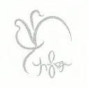 Ohana lowercase cursive tattoo design idea