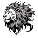 aslan tattoo design idea