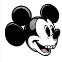Mickey Mouse skull tattoo design idea