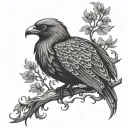 tree of life phoenix tattoo design idea