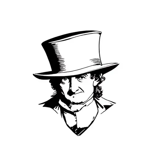 willy wonka minimalist tattoo tattoo design idea