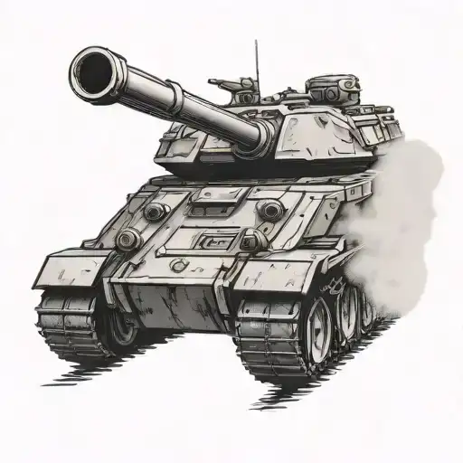 Abrams Tank tattoo design idea
