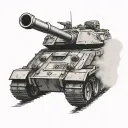 Abrams Tank tattoo design idea