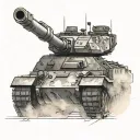 Abrams Tank tattoo design idea